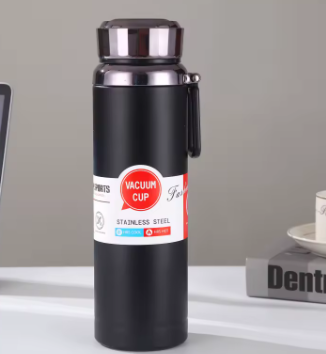 Portable Fashion Sports Travel Car Water Bottle Kettle 1L Smart Temperature Stainless Steel Tumblers Cup