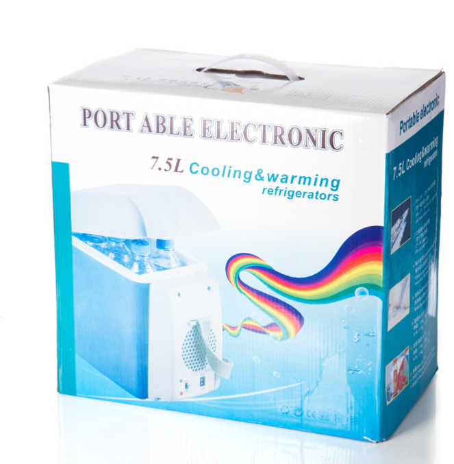 7.5 Litres Mini Portable Car Fridge makeup Fridge Portable Home Electric Cooler & Warmer Box, Mini Refrigerator