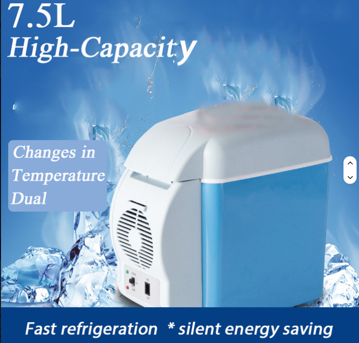 7.5 Litres Mini Portable Car Fridge makeup Fridge Portable Home Electric Cooler & Warmer Box, Mini Refrigerator