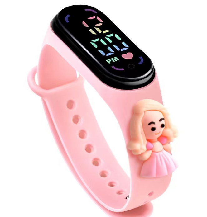 Birthday Gift For Child Boy / Girl Smart LED Digital Cartoon Kids Watch, Waterproof Bracelet Wristwatch Made Of Silicon Material