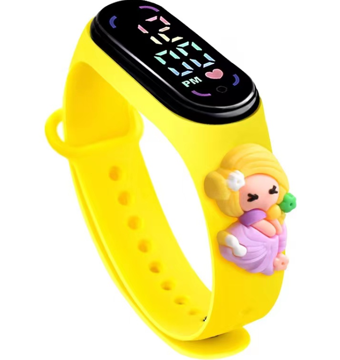 Birthday Gift For Child Boy / Girl Smart LED Digital Cartoon Kids Watch, Waterproof Bracelet Wristwatch Made Of Silicon Material