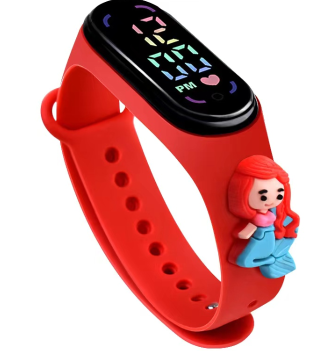 Birthday Gift For Child Boy / Girl Smart LED Digital Cartoon Kids Watch, Waterproof Bracelet Wristwatch Made Of Silicon Material