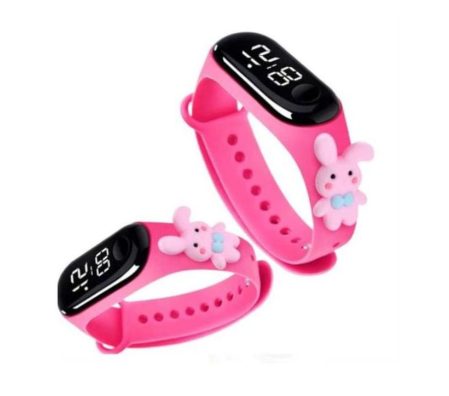 Birthday Gift For Child Boy / Girl Smart LED Digital Cartoon Kids Watch, Waterproof Bracelet Wristwatch Made Of Silicon Material
