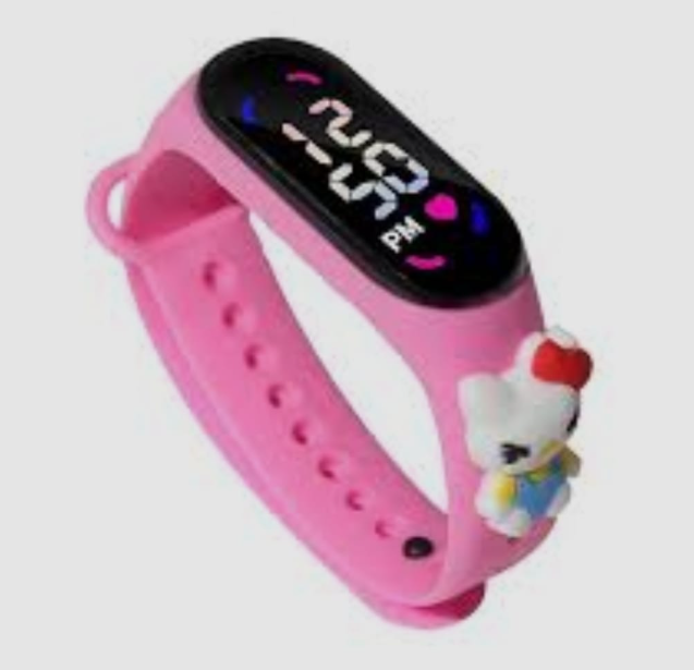Birthday Gift For Child Boy / Girl Smart LED Digital Cartoon Kids Watch, Waterproof Bracelet Wristwatch Made Of Silicon Material