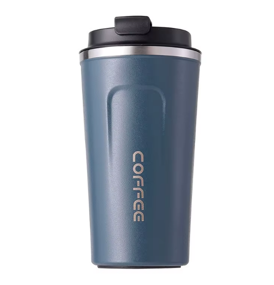 500ml Double Stainless Steel 304 Coffee Thermos Mug Leak-Proof Non-Slip Car Vacuum Flask Travel Thermal Cup Water Bottle