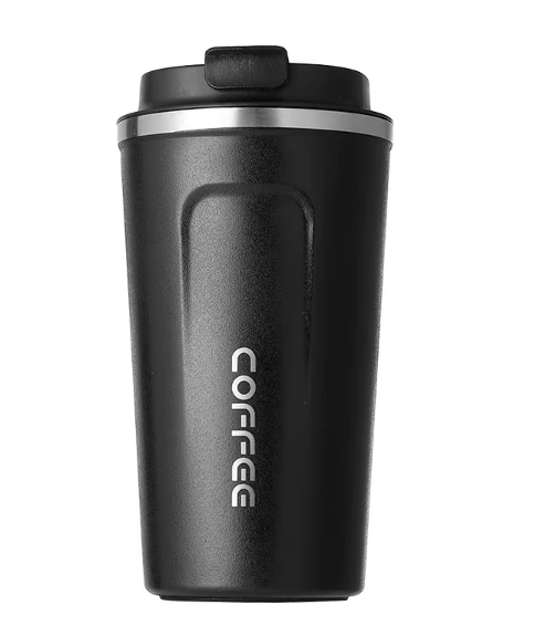 500ml Double Stainless Steel 304 Coffee Thermos Mug Leak-Proof Non-Slip Car Vacuum Flask Travel Thermal Cup Water Bottle