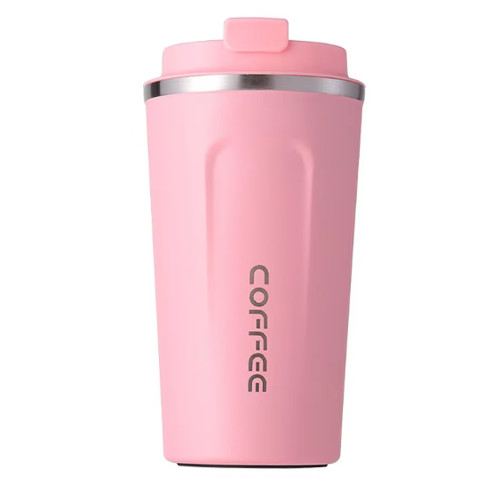 500ml Double Stainless Steel 304 Coffee Thermos Mug Leak-Proof Non-Slip Car Vacuum Flask Travel Thermal Cup Water Bottle