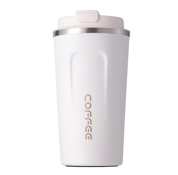 500ml Double Stainless Steel 304 Coffee Thermos Mug Leak-Proof Non-Slip Car Vacuum Flask Travel Thermal Cup Water Bottle