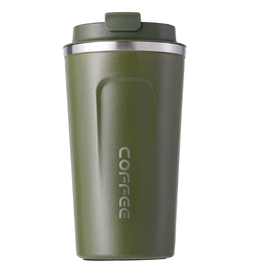 500ml Double Stainless Steel 304 Coffee Thermos Mug Leak-Proof Non-Slip Car Vacuum Flask Travel Thermal Cup Water Bottle