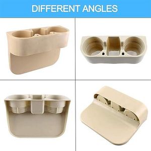 Car Cup Holder with Phone Holder & double Side Holders with high Quality Leather Cover. Creates extra car seat storage space for your items, you can put your smartphone, wallet, credit cards, coins.