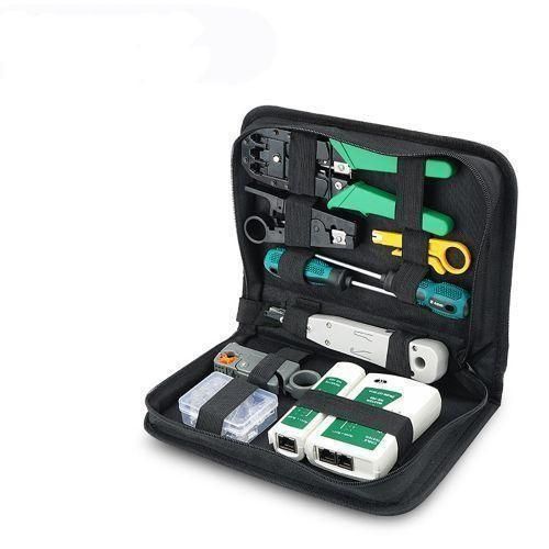 Combination network cable testing toolkit crimp pliers and cable cutter stripper hand tools set