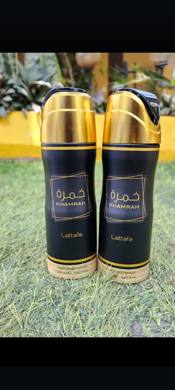 Lattafa Khamrah Perfumed Deodorant Body Spray -200ml