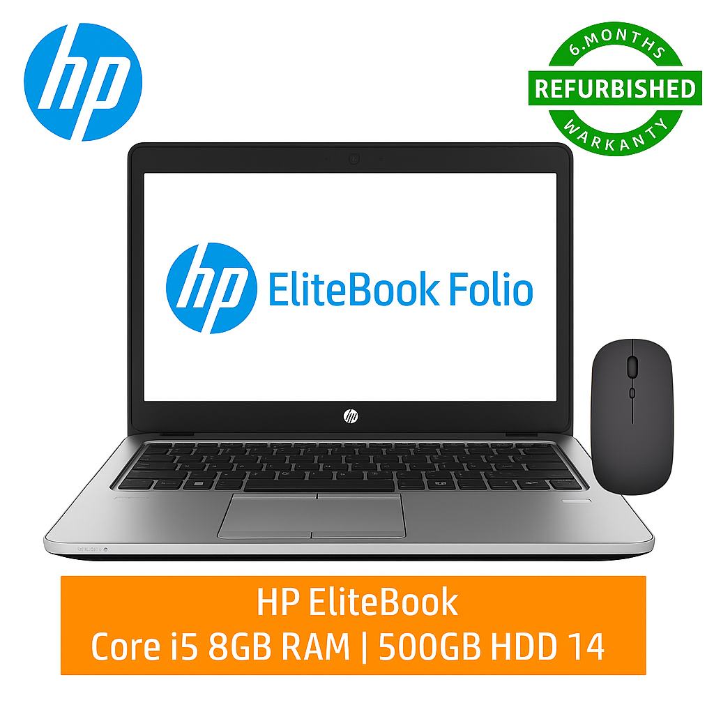 💻FREE WIRELESS MOUSE + REFURBISHED HP FOLIO 9470M | INTEL CORE I5-3427U | 8GB RAM | 500GB HDD | 14" HD DISPLAY | WINDOWS 10 | FAST, RELIABLE, LIGHTWEIGHT – IDEAL FOR WORK, SCHOOL & HOME! 💼