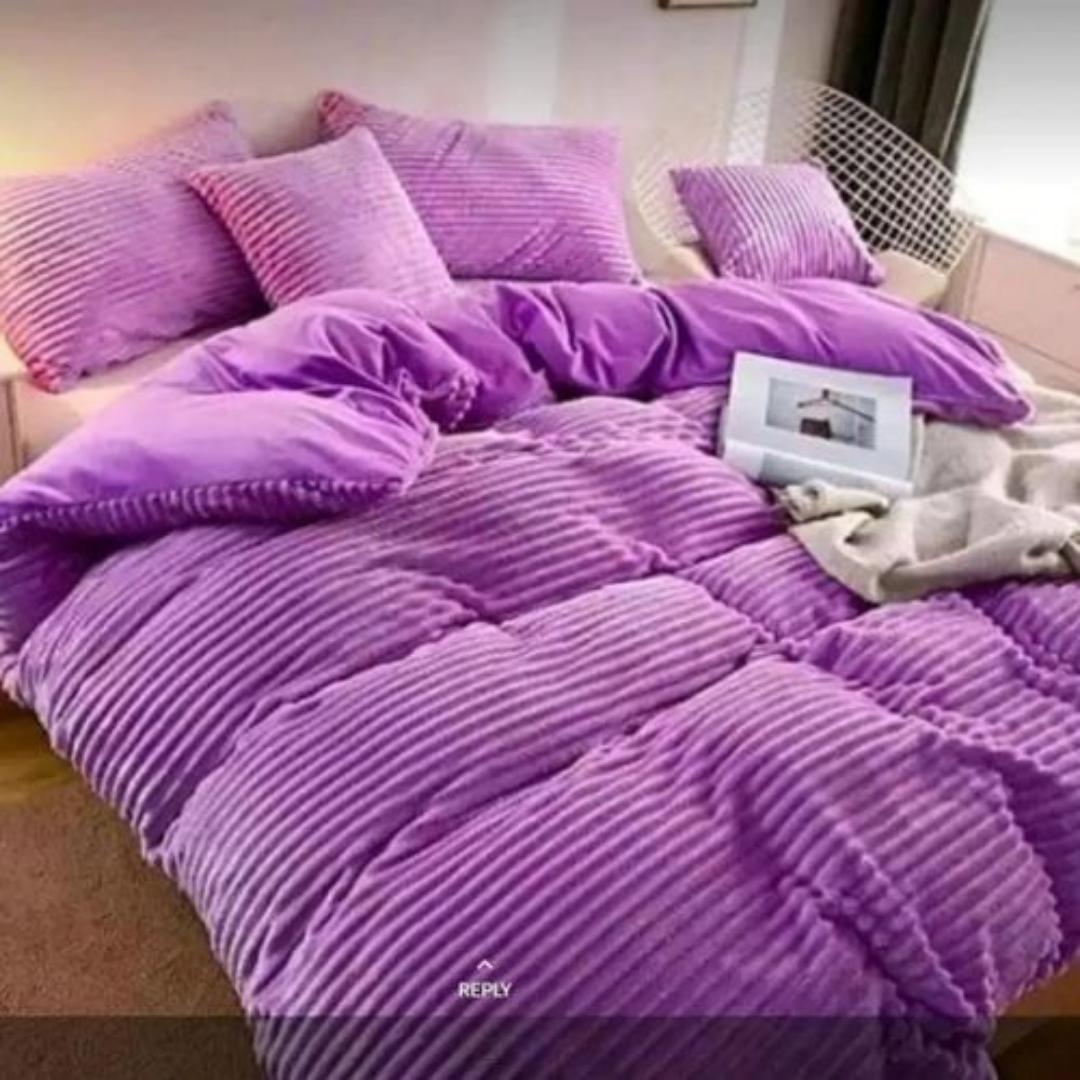 Velvet Duvet: Luxury 6x6 Velvet Duvet – Plush Elegance with Volcanic Warmth for All Seasons