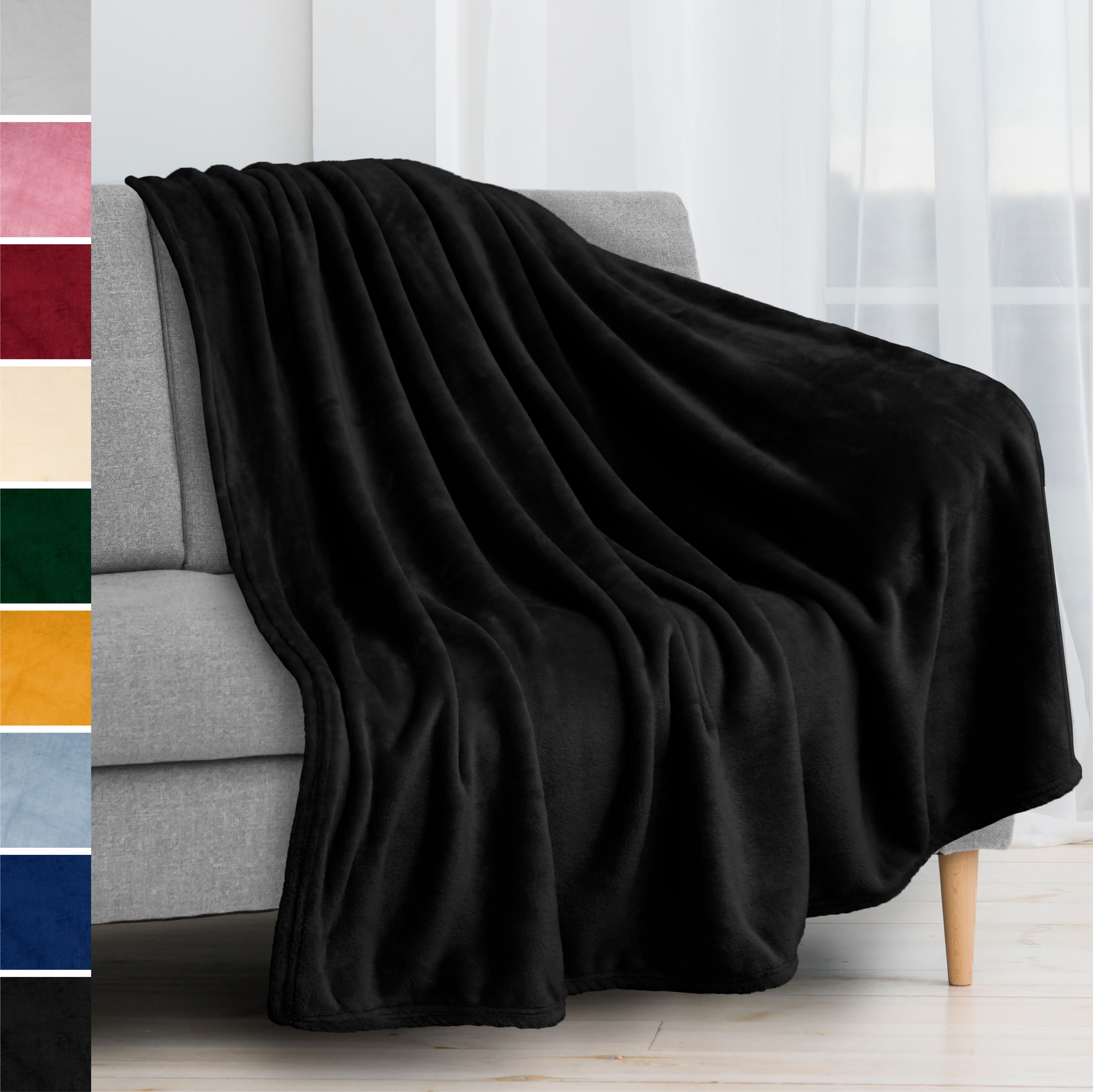 Soft Fleece Throw Blanket (Plain). Coral Plush Throw Blanket, Super Soft & Cozy, 100% Polyester, Machine Washable, for Sofa, Bed, or Chair (Sea Turtle)