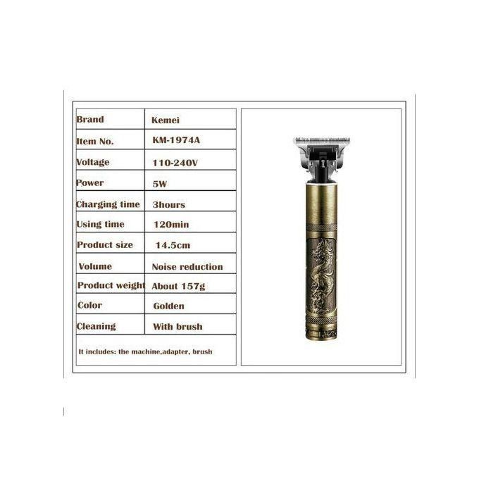 T9 Professional Cordless Hair Trimmer for Men – Rechargeable Zero Gapped Beard Shaver, Barber Clipper for Line Up & Edging