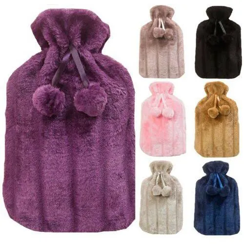 2L Hot Water Bottle Thick Rubber Warm Set hot Water Bag with Cover