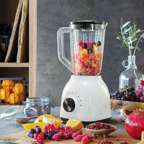 OFFER ! OFFER! AILYONS 2 In 1 Countertop Blender & Grinder-fruit Mixer And Food Processor (1.5L,off switch with 3 speed switches pulse switch ,stainless steel blades,Leak resistant lid,Clear jug)