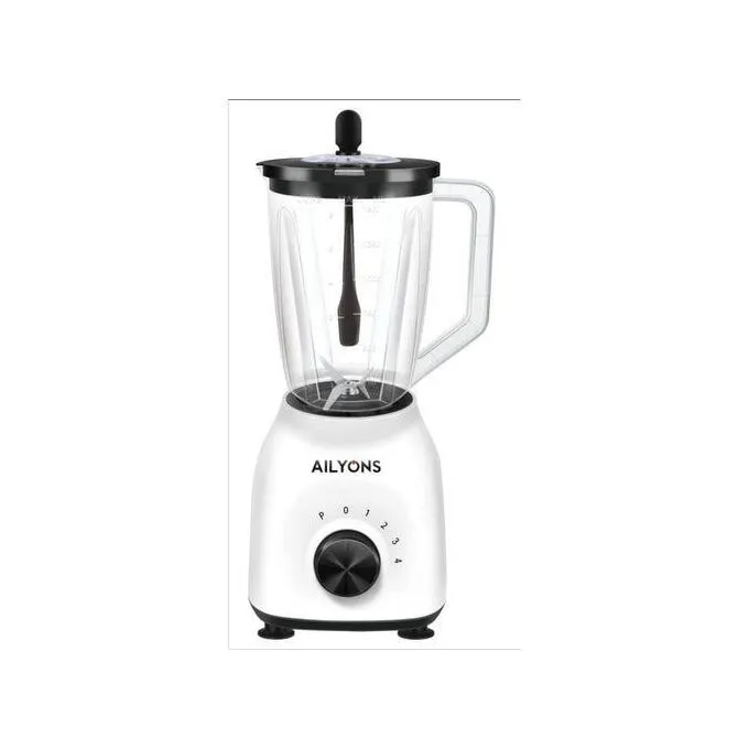 OFFER ! OFFER! AILYONS 2 In 1 Countertop Blender & Grinder-fruit Mixer And Food Processor (1.5L,off switch with 3 speed switches pulse switch ,stainless steel blades,Leak resistant lid,Clear jug)