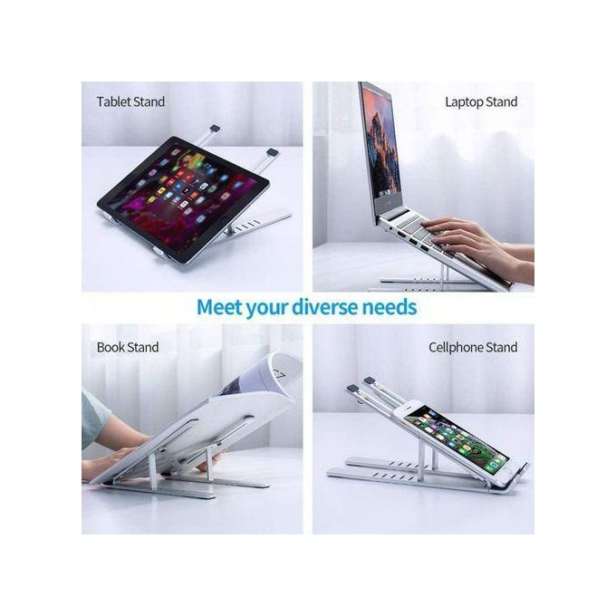 Portable Adjustable Aluminum Laptop Stand Notebook Support Computer Bracket Macbook Air Pro Holder Accessories Foldable Lap Top Base