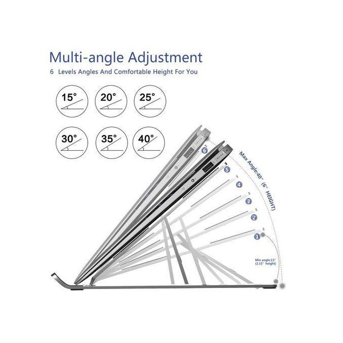 Portable Adjustable Aluminum Laptop Stand Notebook Support Computer Bracket Macbook Air Pro Holder Accessories Foldable Lap Top Base