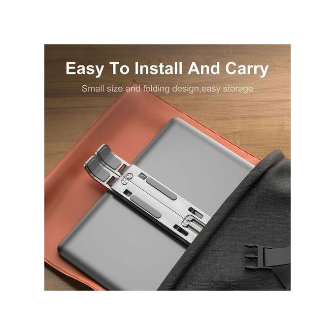 Portable Adjustable Aluminum Laptop Stand Notebook Support Computer Bracket Macbook Air Pro Holder Accessories Foldable Lap Top Base