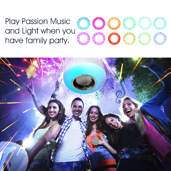 【Promotion】Bluetooth Music LED Bulb Multi Color Speaker