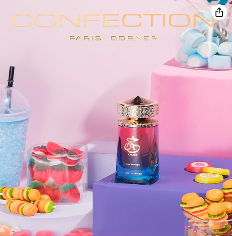 Khair Confection Eau de Parfum – Unisex 100 ml oriental Creamy Pear & Vanilla Gourmand Fragrance by Paris corner
