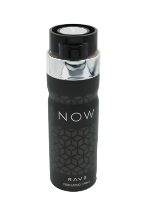 Rave Now Men’s Perfumed Body Spray 200ml – Long-Lasting Masculine Deodorant with Fresh, Woody & Spicy Notes for All-Day Confidence