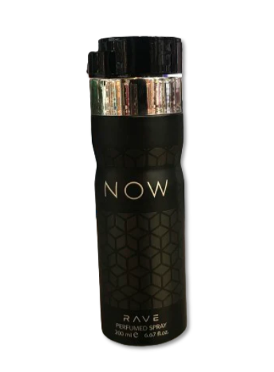 Rave Now Men’s Perfumed Body Spray 200ml – Long-Lasting Masculine Deodorant with Fresh, Woody & Spicy Notes for All-Day Confidence