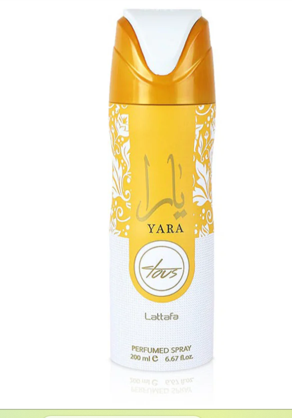 Lataffa Perfumed body sprays 200ML
Yara Pink/Yara Moi/Velvet Oud/Velvet Rose/Maahir Gold/Luxe/Asad/Khamrah//Ramz Gold Lattafa/Ramz Silver/Oud Mood/Mayar