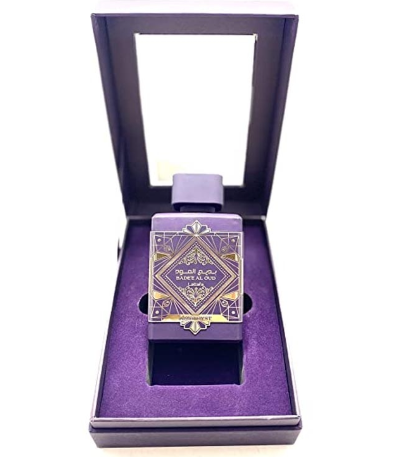 Lattafa Bade’e Al Oud Amethyst Eau de Parfum 100ml – Long-Lasting Sweet Vanilla Amber Floral Unisex Perfume