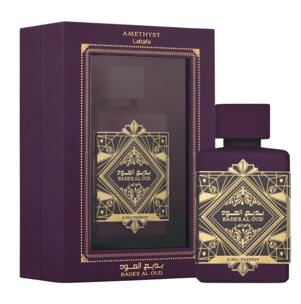 Lattafa Bade’e Al Oud Amethyst Eau de Parfum 100ml – Long-Lasting Sweet Vanilla Amber Floral Unisex Perfume