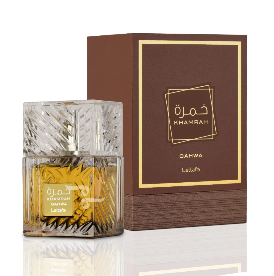 Lattafa Khamrah Qahwa Eau de Parfum 100ml – Luxury Long Lasting Unisex Perfume with Coffee, Spices & Sweet Notes
