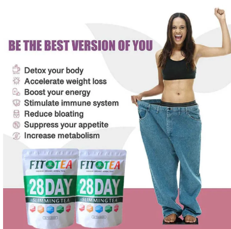 Fit Tea 28 DAY Premium Organic Herbal Slimming Weightloss tea Flat Tummy Tea Detox Tea - Wins Town