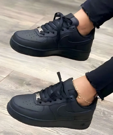 Airforce 1 Sneakers Breathable Shoes, Black Sneakers