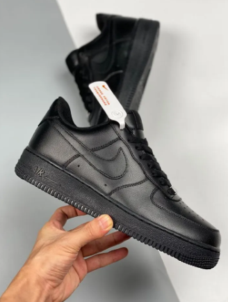 Airforce 1 Sneakers Breathable Shoes, Black Sneakers