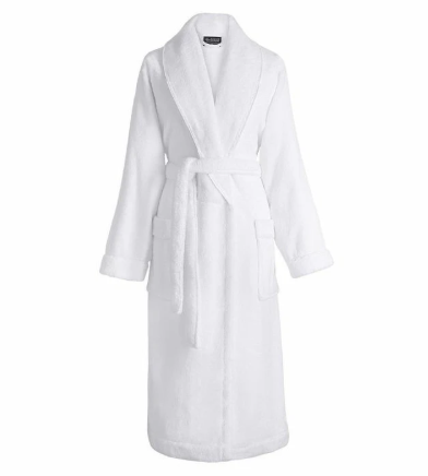 Men Women Fleece Bathrobe Long Shawl Collar bathing Robe Fashion Bathrobe
