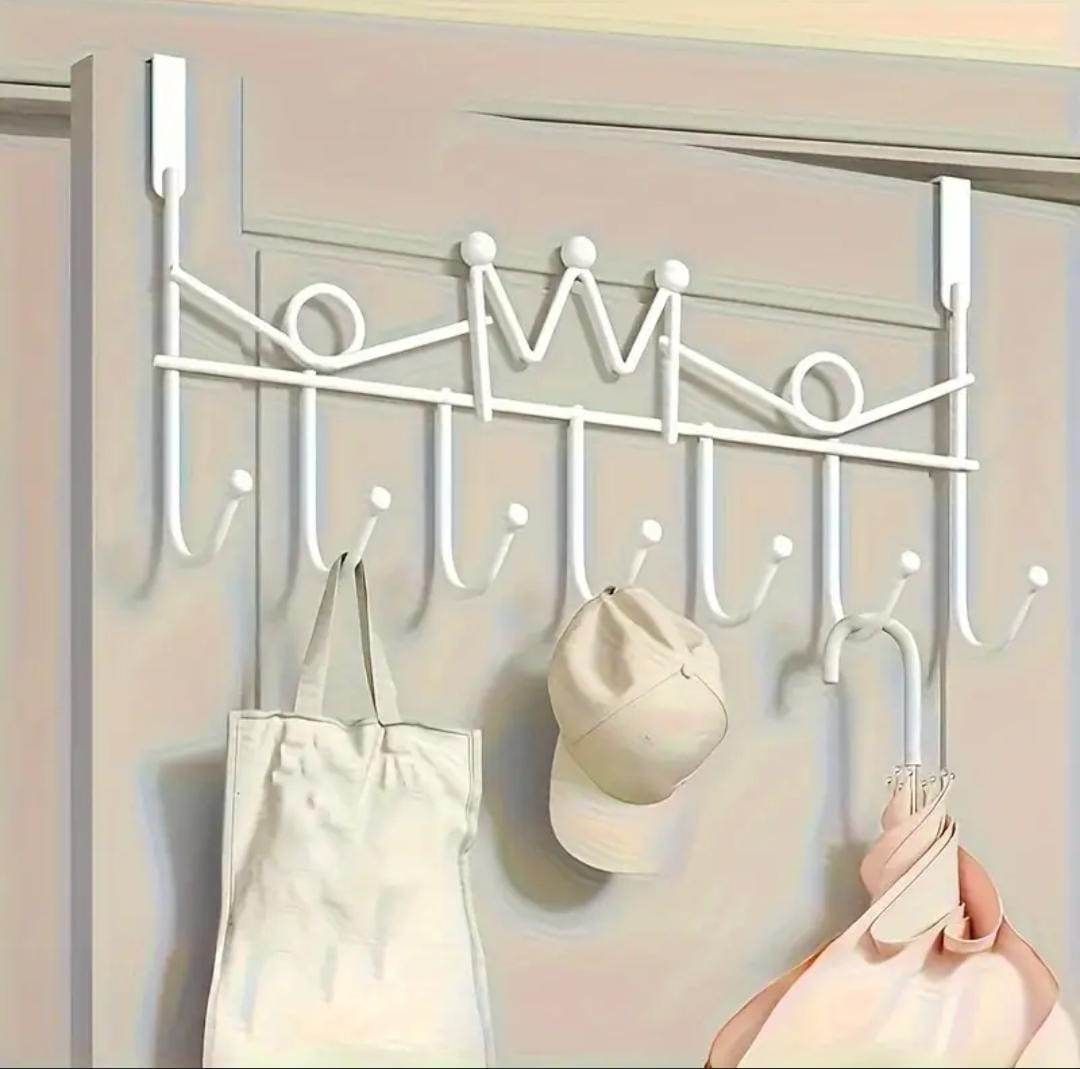 *New arrival 🎉 🎉🎉🎉🎊🔔*



*Heavy gauge behind the door 7 hooks hanger now available *



*Colour white & gold available*

*video has more info*