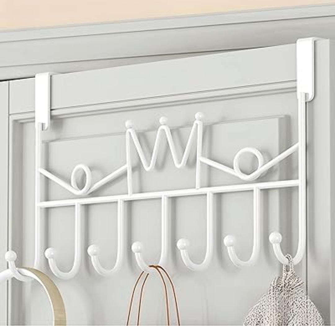 *New arrival 🎉 🎉🎉🎉🎊🔔*



*Heavy gauge behind the door 7 hooks hanger now available *



*Colour white & gold available*

*video has more info*