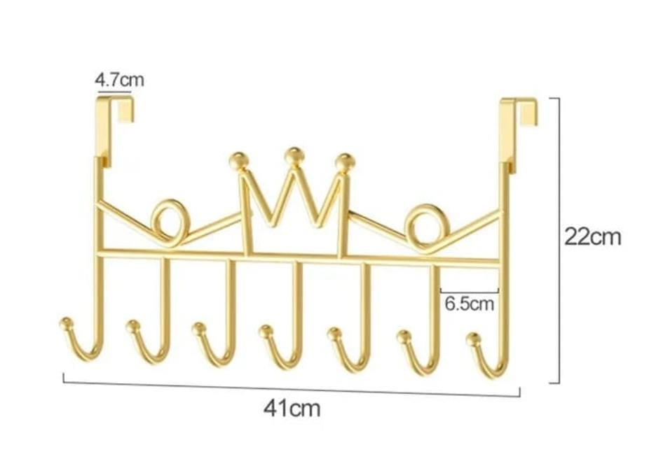 *New arrival 🎉 🎉🎉🎉🎊🔔*



*Heavy gauge behind the door 7 hooks hanger now available *



*Colour white & gold available*

*video has more info*