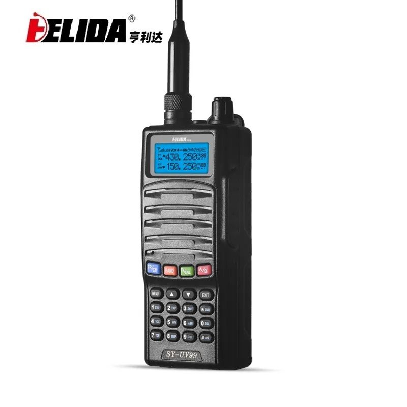 Digital 2way Radio Long Range 5W Dual Band 136-174/400-520MHz 3000mile Walkie Talkie Radio Telephone Charging HELIDA SY-UV99