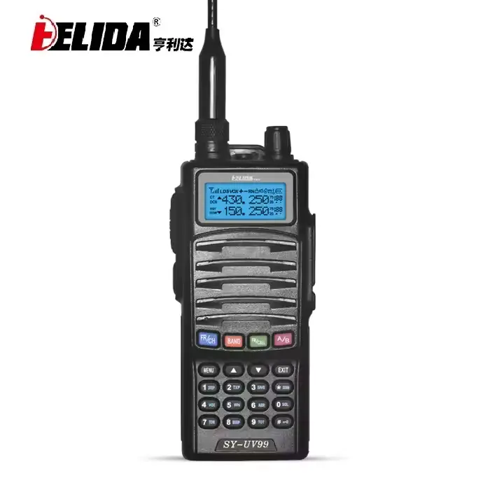 Digital 2way Radio Long Range 5W Dual Band 136-174/400-520MHz 3000mile Walkie Talkie Radio Telephone Charging HELIDA SY-UV99