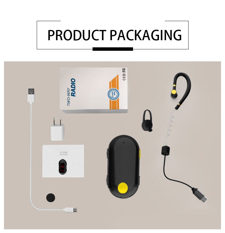 Mini Walkie Talkie 3KM 3.7V Headset HELIDA T-M9 HELIDA Professional 2Way Radio Handheld Earphone for Factory Work Security Restaurant