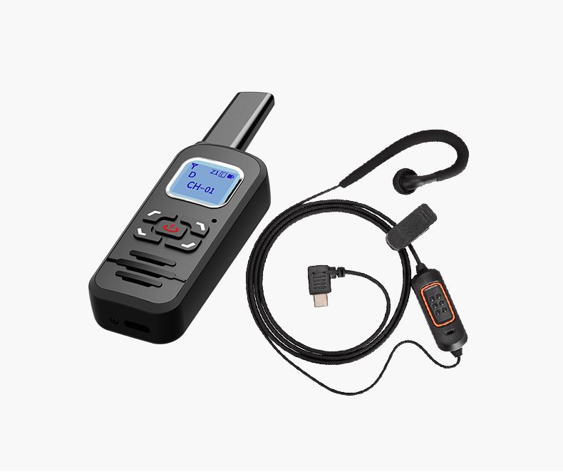 DMR WALKIE TALKIE with Headset Dual Time Slot Encryption Single Frequency Transfer HELIDA F710 Radio 3KM 2Watt