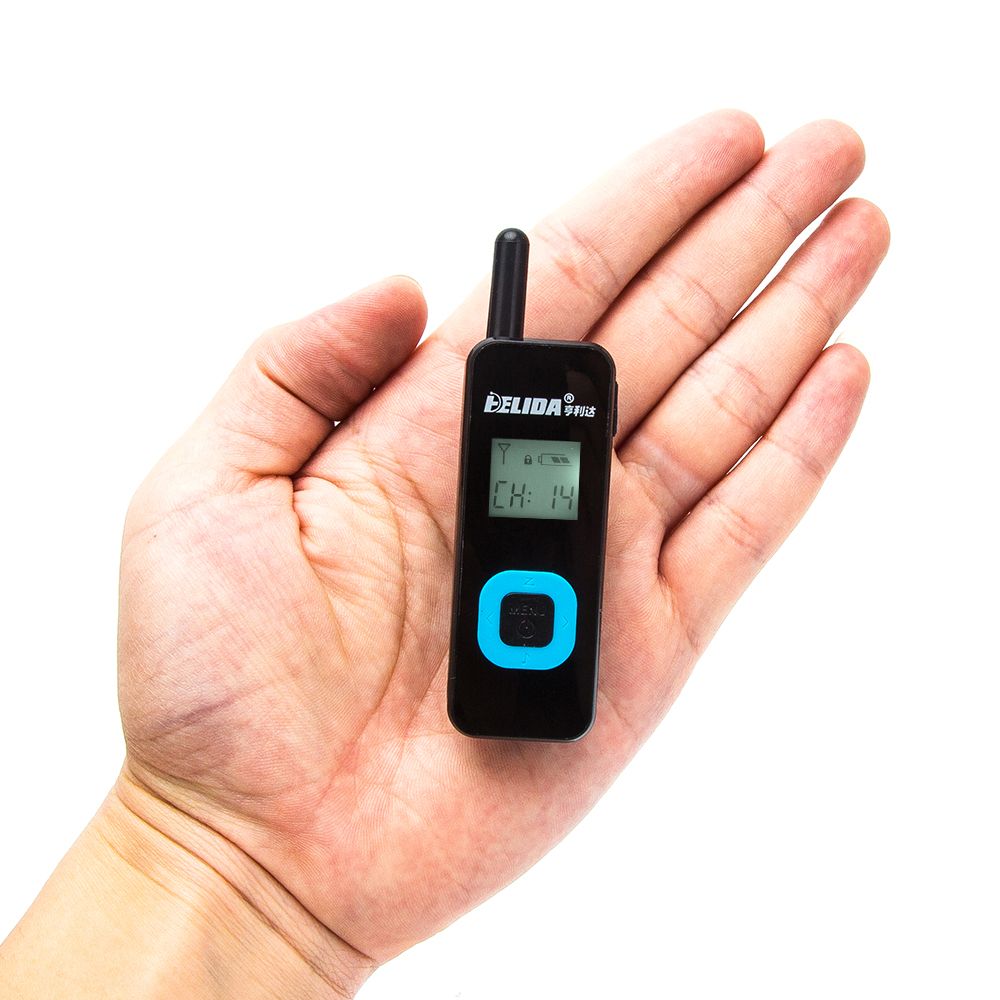 Mini Stylish Talkie Walkie Super Tiny 1watt 90hours HELIDA 22 Channels T-M1 Noise-deduction for Hiking Cycling Picnic