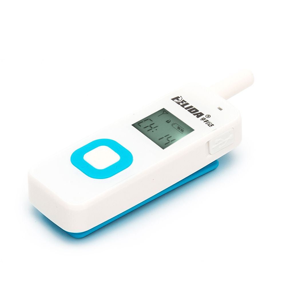 Mini Stylish Talkie Walkie Super Tiny 1watt 90hours HELIDA 22 Channels T-M1 Noise-deduction for Hiking Cycling Picnic