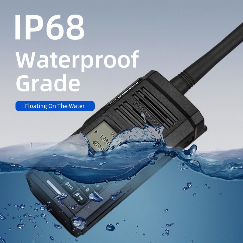 Waterproof 5W Walkie Talkie Dustproof IP68 Portable Intercom Machine Maritime Hotel Station Dual Band Rig Radio HELIDA FS-8300