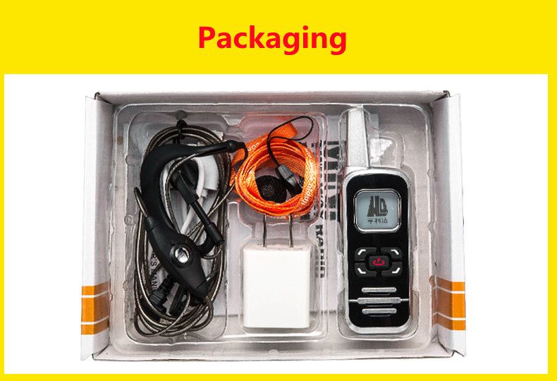 3KM range Mini Walkie Talkie in light weight HELIDA T-M6P 2W UHF Handheld Radio 400-520mhz Portable Walkie Talkie