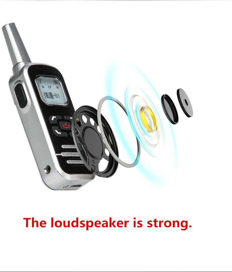 3KM range Mini Walkie Talkie in light weight HELIDA T-M6P 2W UHF Handheld Radio 400-520mhz Portable Walkie Talkie